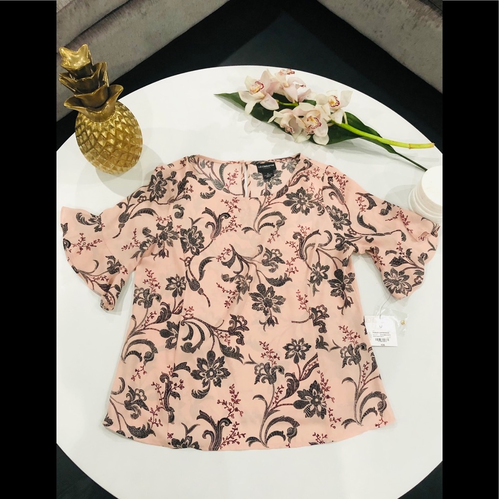 Liz Claiborne NWT Medium Pink Silk Top